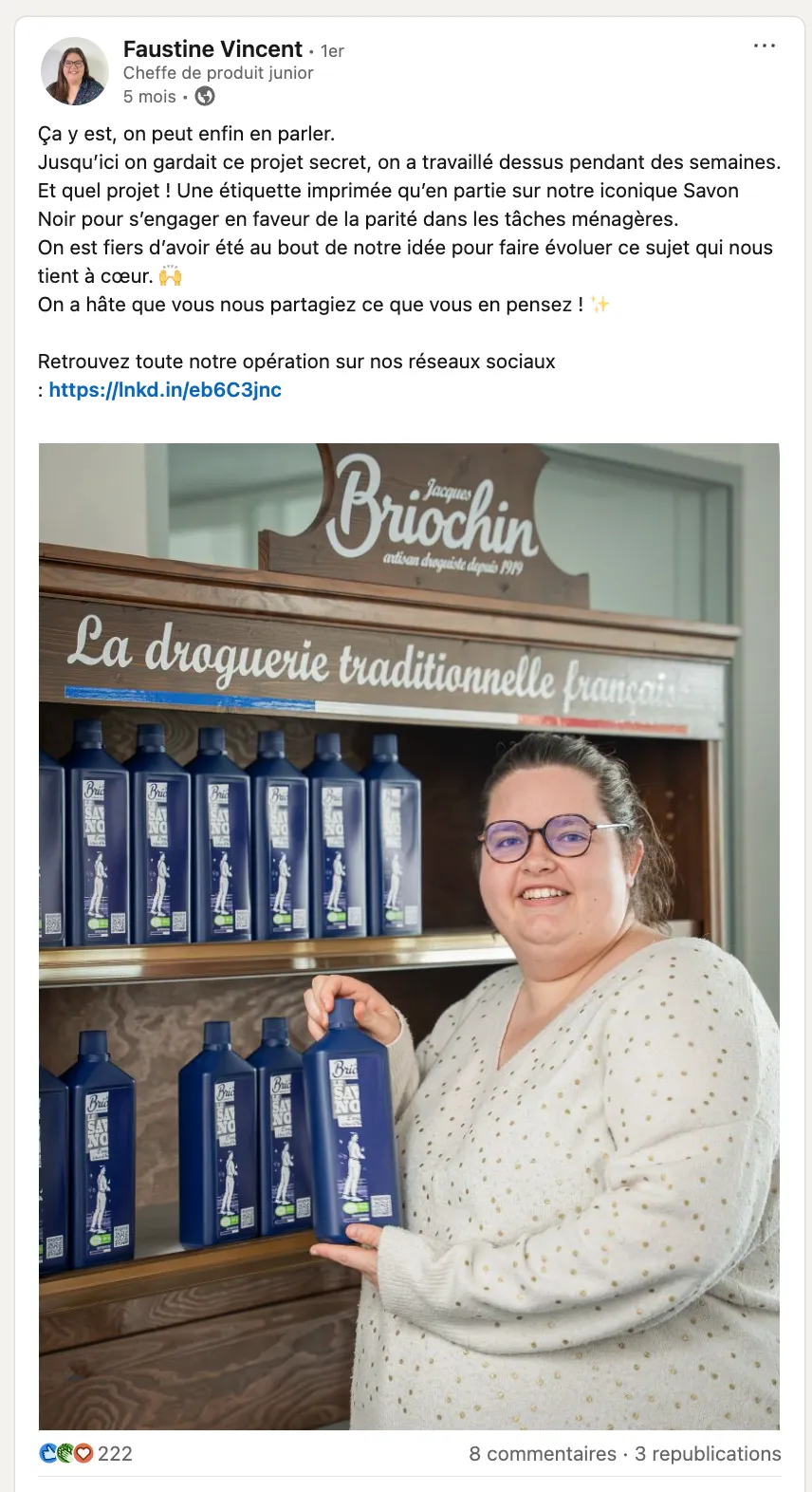 Retombée presse / réseaux — Briochin