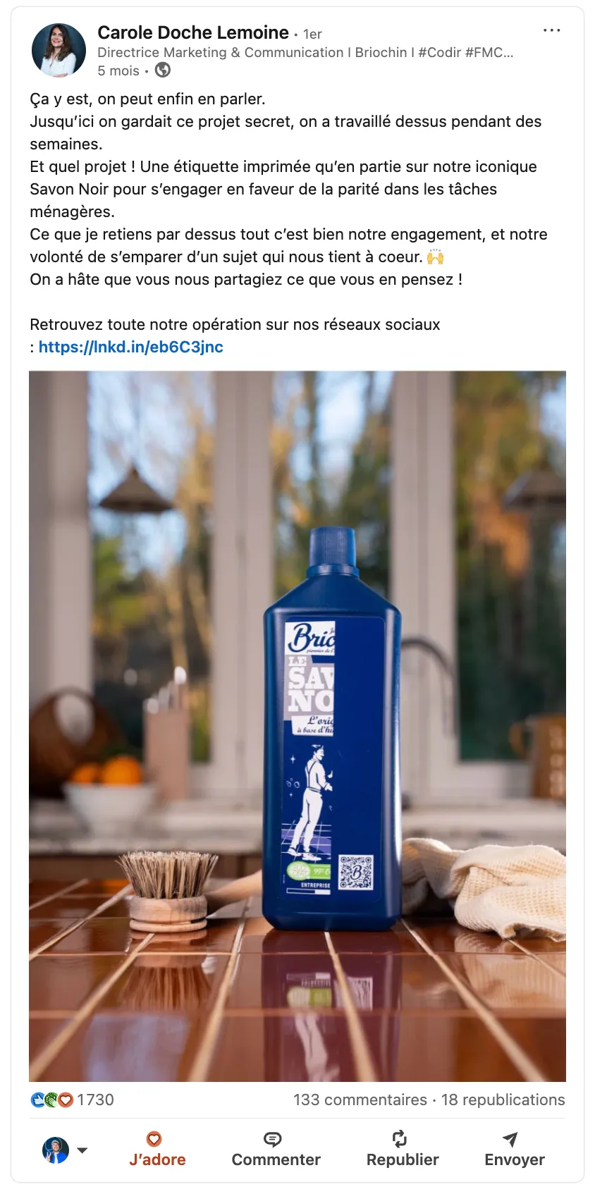 Retombée presse / réseaux — Briochin