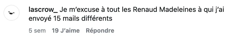 Commentaire d’internaute — campagne Armor Délices