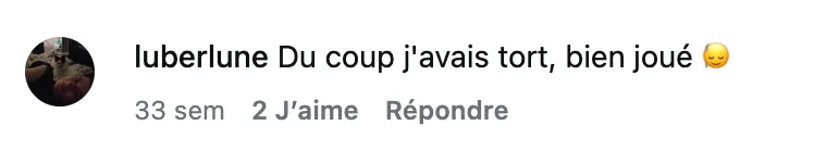 Commentaire d’internaute — campagne Tipiak
