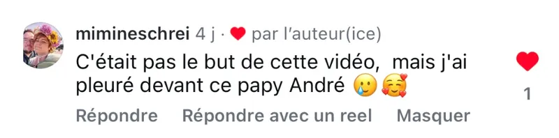 Commentaire d’internaute — campagne Magasin Vert